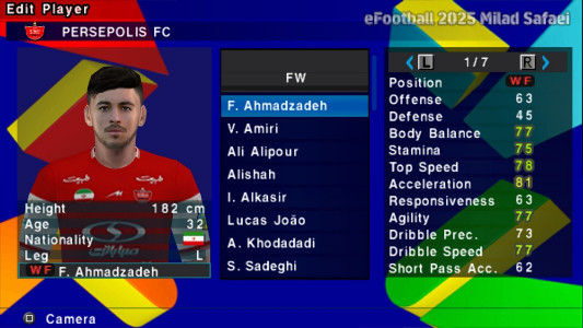 اسکرین شات 25 بازی شبیه ساز efootball 2025 (گزارش فارسی)