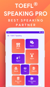 اسکرین شات 1 برنامه Speaking: TOEFL® Speaking