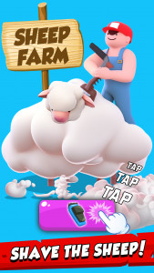 اسکرین شات 2 بازی Tiny Sheep Tycoon - Idle Wool
