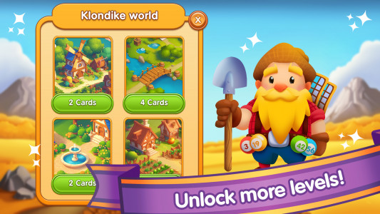 اسکرین شات 5 بازی Bingo Card Klondike Adventures