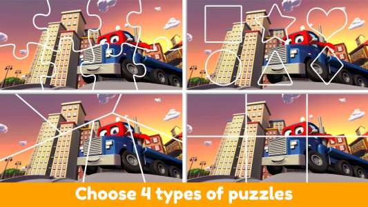 اسکرین شات 6 بازی Car City Puzzle Games - Brain