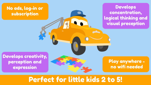 اسکرین شات 7 بازی Car City Puzzle Games - Brain
