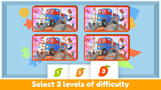 اسکرین شات 5 بازی Car City Puzzle Games - Brain