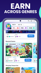 اسکرین شات 3 برنامه MISTPLAY: Play and Earn Money