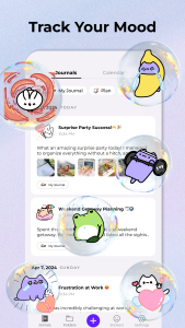 اسکرین شات 5 برنامه Miuu Note: Cute Diary Journal