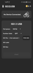 اسکرین شات 1 برنامه ISO 2 USB
