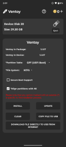 اسکرین شات 2 برنامه Ventoy (Unofficial)