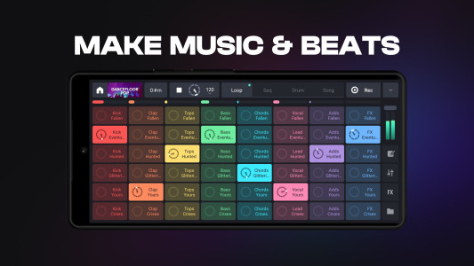 اسکرین شات 1 برنامه Remixlive - Make Music & Beats