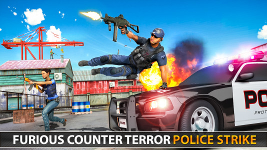 اسکرین شات 4 برنامه Police Fps Shooting Gun Games