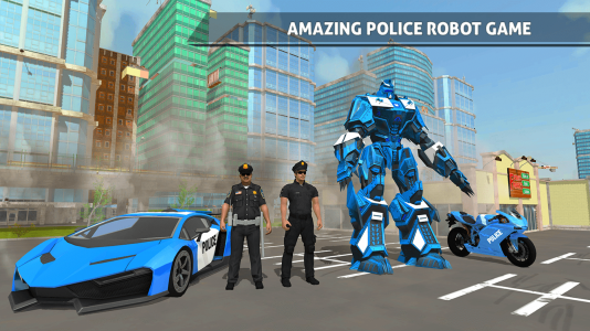 اسکرین شات 3 برنامه Police Robot Car Transporter