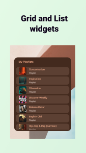 اسکرین شات 2 برنامه Widgetify for Spotify