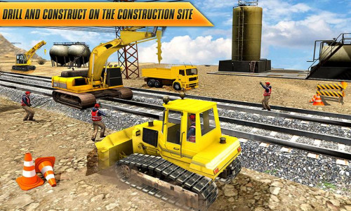 اسکرین شات 3 برنامه Train Tunnel Construction Game