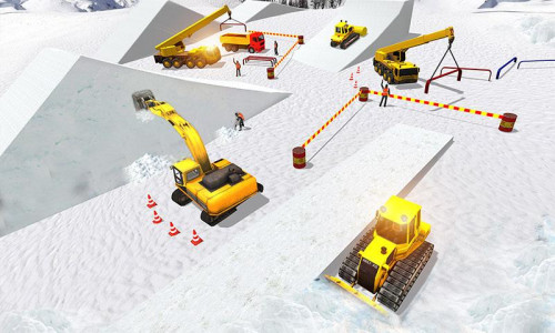 اسکرین شات 4 بازی Snow Park Downhill Bulldozer C