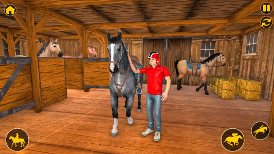 اسکرین شات 3 بازی Horse Rider Racing 3D