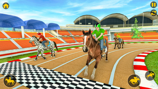 اسکرین شات 2 بازی Horse Rider Racing 3D
