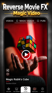 اسکرین شات 3 برنامه Reverse Movie FX - magic video