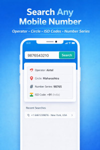 اسکرین شات 1 برنامه Mobile Number Search
