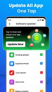 اسکرین شات 1 برنامه Software Update Phone Update