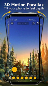 اسکرین شات 4 برنامه Animated 3D Weather