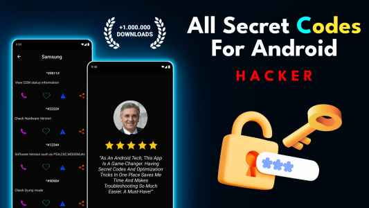 اسکرین شات 1 برنامه Secret Codes And Android Hacks