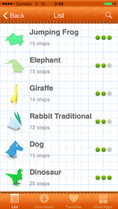 اسکرین شات 2 برنامه How to Make Origami Animals