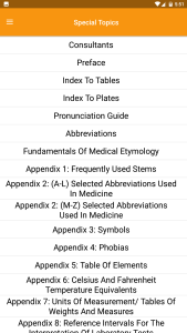 اسکرین شات 3 برنامه Dorland’s Medical Dictionary