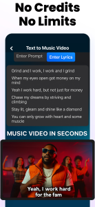 اسکرین شات 4 برنامه AI Music Video Maker - Rap AI