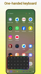 اسکرین شات 2 برنامه Creative Launcher: onehanded