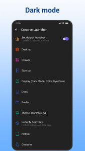اسکرین شات 8 برنامه Creative Launcher: one-handed