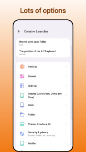 اسکرین شات 8 برنامه Creative Launcher: onehanded
