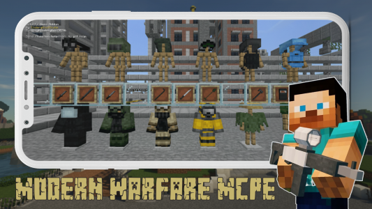 اسکرین شات 3 برنامه Guns For Minecraft Mod