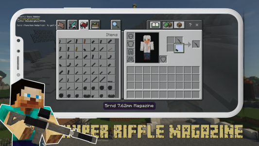 اسکرین شات 2 برنامه Guns For Minecraft Mod