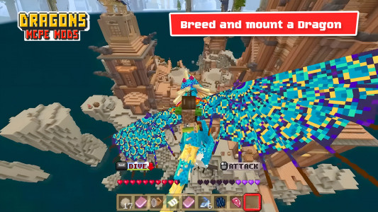 اسکرین شات 5 برنامه Fantasy Dragons Mod Minecraft