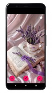 اسکرین شات 4 برنامه ‏تصویر زمینه بنفش دخترانه