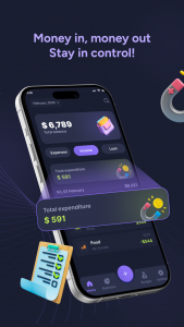 اسکرین شات 1 برنامه Personal Budget & Loan Tracker