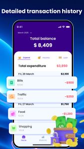 اسکرین شات 1 برنامه Money Manager - Debt Tracker