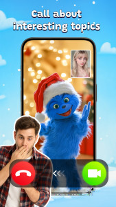 اسکرین شات 1 برنامه Santa Prank Call 2025