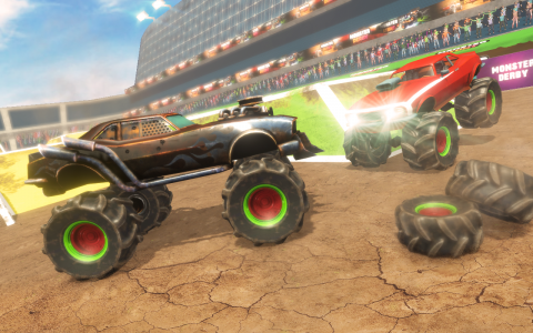 اسکرین شات 3 بازی Monster  Car Demolition Derby