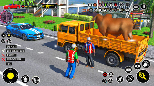 اسکرین شات 5 برنامه Animals Transport Truck Games