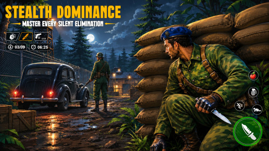 اسکرین شات 2 بازی Commando Survival War Game WW2