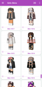 اسکرین شات 2 برنامه Girls Skins for Minecraft PE