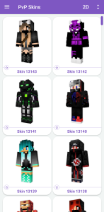 اسکرین شات 1 برنامه PvP Skins for Minecraft PE