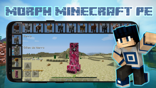 اسکرین شات 2 برنامه Morph Mod for Minecraft Skin