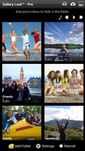 اسکرین شات 1 برنامه Gallery Lock (Hide pictures)