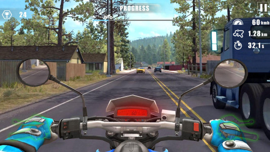 اسکرین شات 1 بازی Moto Bike Race : Driving Car