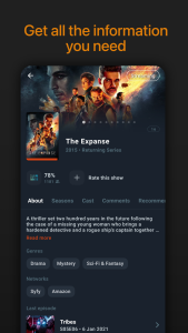 اسکرین شات 3 برنامه Moviebase: TV & Movie Tracker