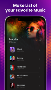 اسکرین شات 4 برنامه MP3 Music Player For Android
