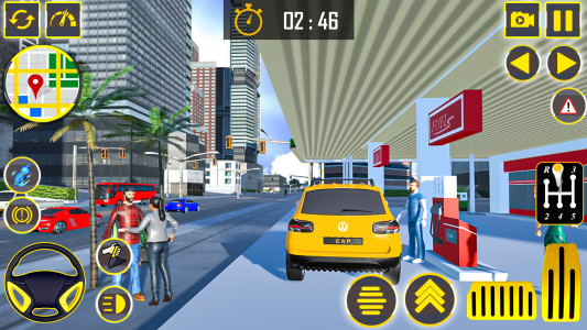 اسکرین شات 6 بازی US Taxi Simulator : Car Games