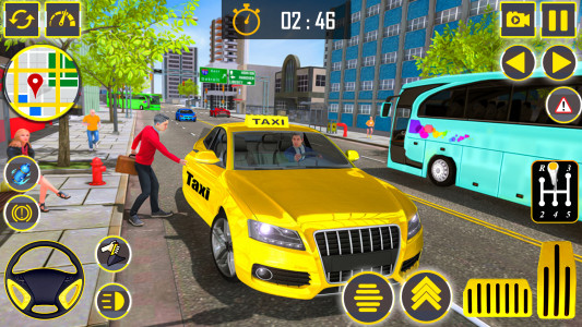اسکرین شات 2 بازی US Taxi Simulator : Car Games