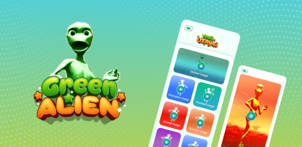 اسکرین شات 1 برنامه The green alien dance